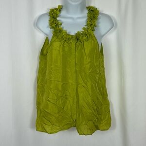 J.Crew Silk Sleeveless Ruffle neckline top 4